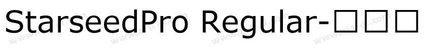 StarseedPro Regular字体转换